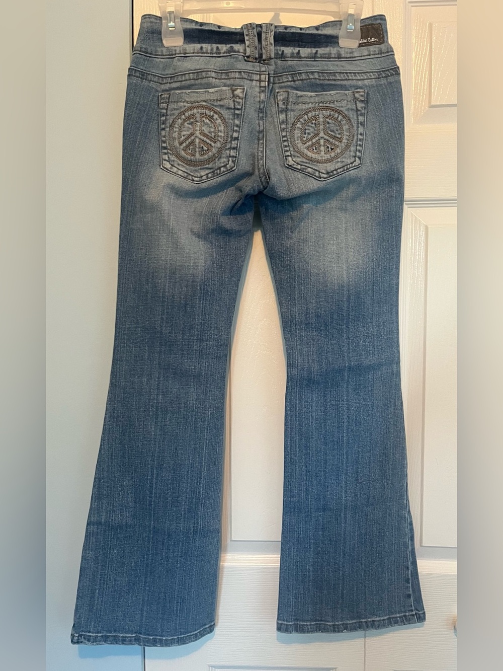 Vintage Women’s Light Blue Flared Jeans by Industrial Cotton